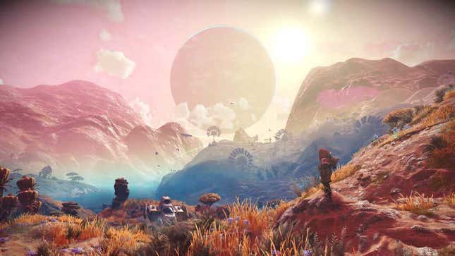 A screenshot from No Man's Sky's new Worlds Part 1 update