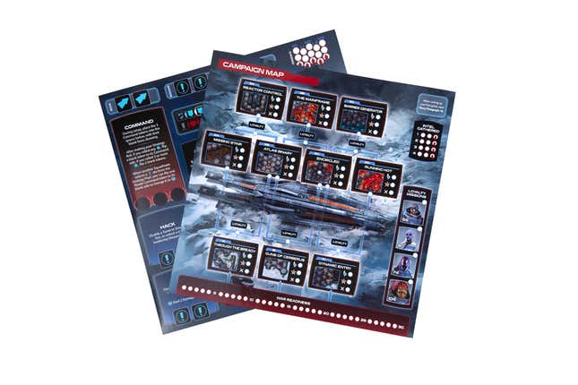 The Mass Effect Board Game campaign map.