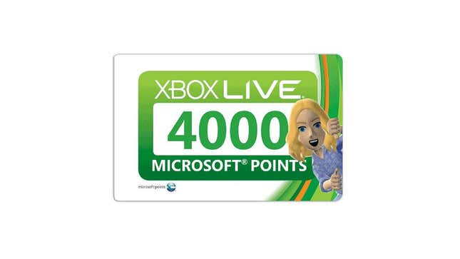 An image shows Microsoft Points. 