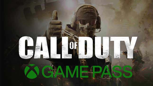 Call of Duty's logo along with Game Pass's.