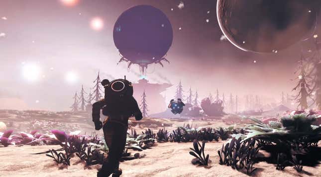 A screenshot from No Man's Sky's new Worlds Part 1 update