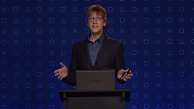 Mark Cerny appears in a tech demo. 