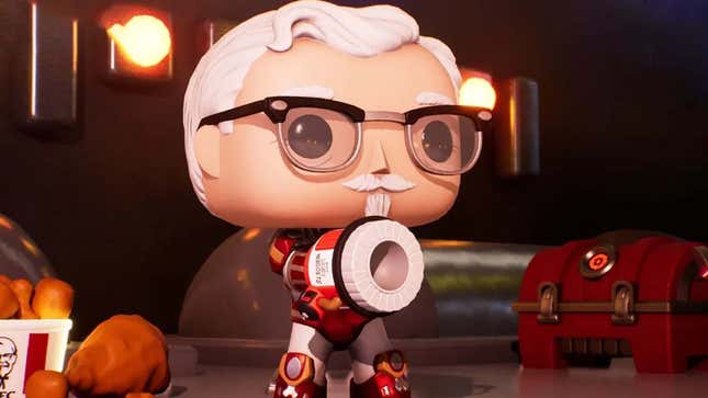 An image shows Colonel Sanders in Funko Fusion. 