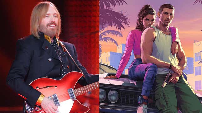 An image shows both Tom Petty and the main stars of GTA VI. 