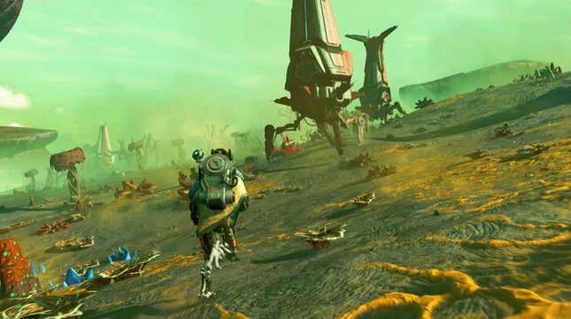 A screenshot from No Man's Sky's new Worlds Part 1 update